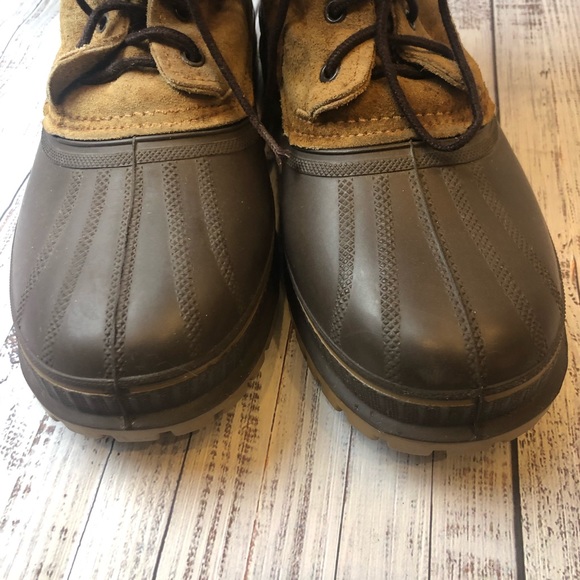 SOREL brown/tan waterproof snow rain duck boots. - Picture 6 of 8